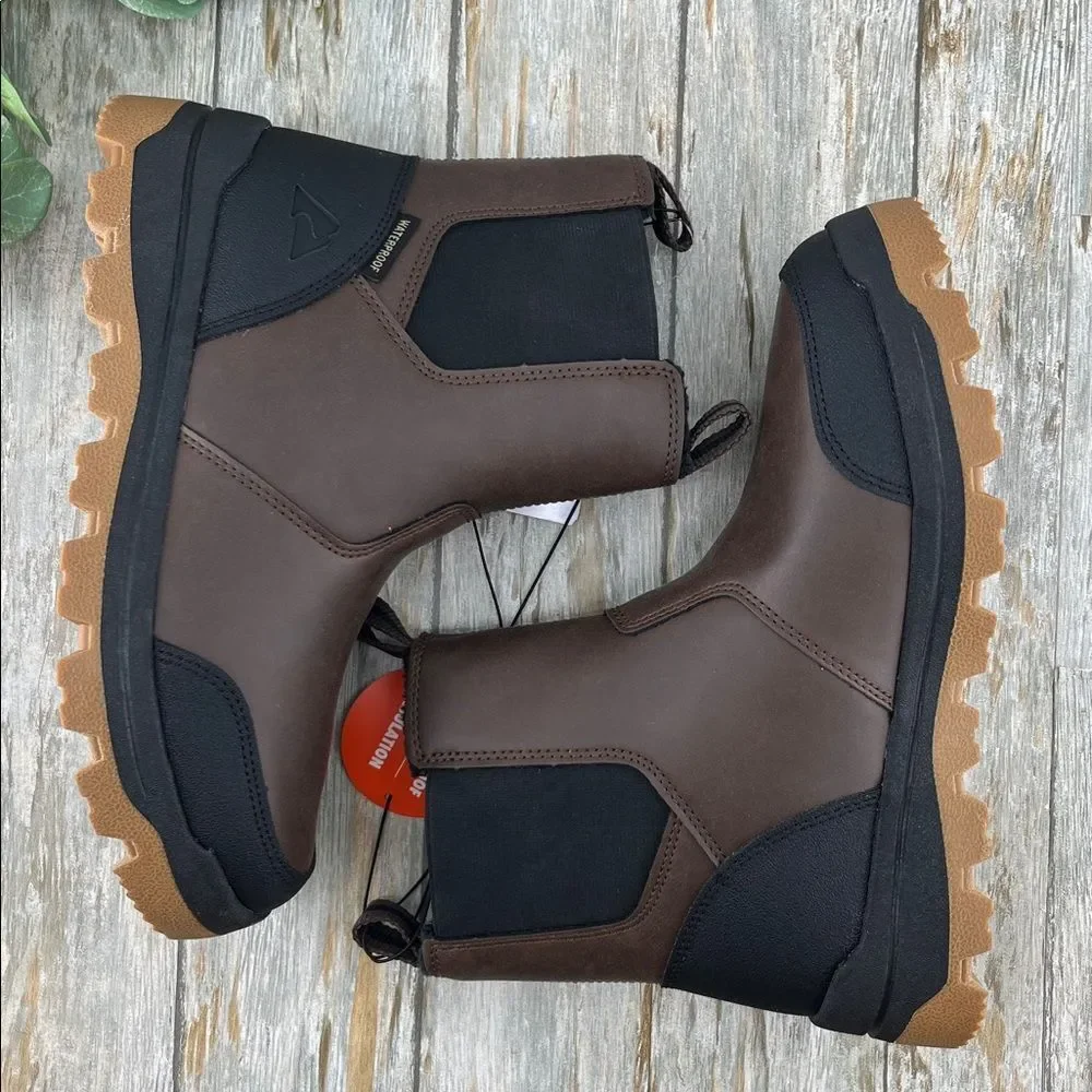 Men's Chelsea Snow Boots Winter Shoes Size 8